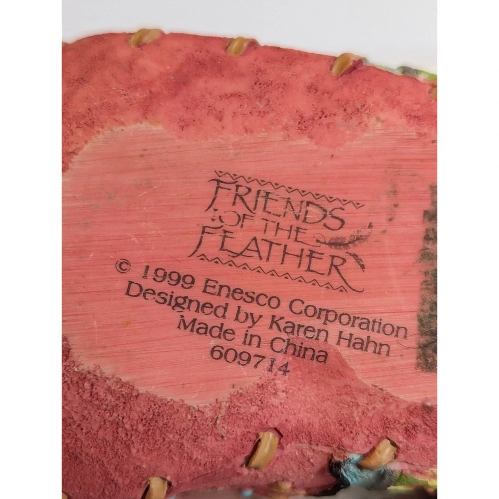 Vintage Friends of the‎ Feather Enesco Moccasin Trinket Box 1999